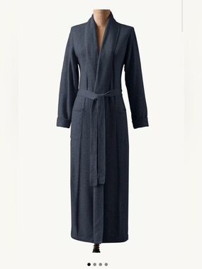 Restoration Hardware cashmere charcoal robe